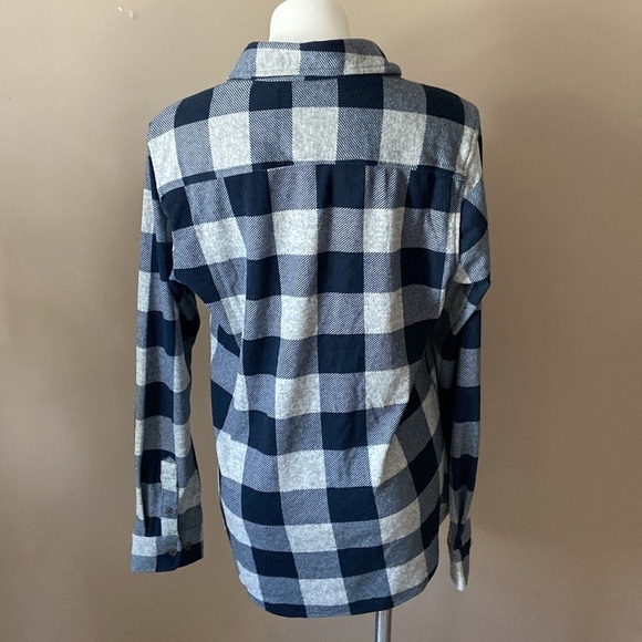 Valor Collective NWOT Blue And Gray Plaid Casual Button Down Shirt Unisex - Picture 3 of 8